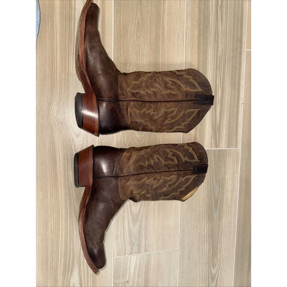 Justin cowboy boots mens 9 D Western Distressed Vintage Goat Leather main image 9